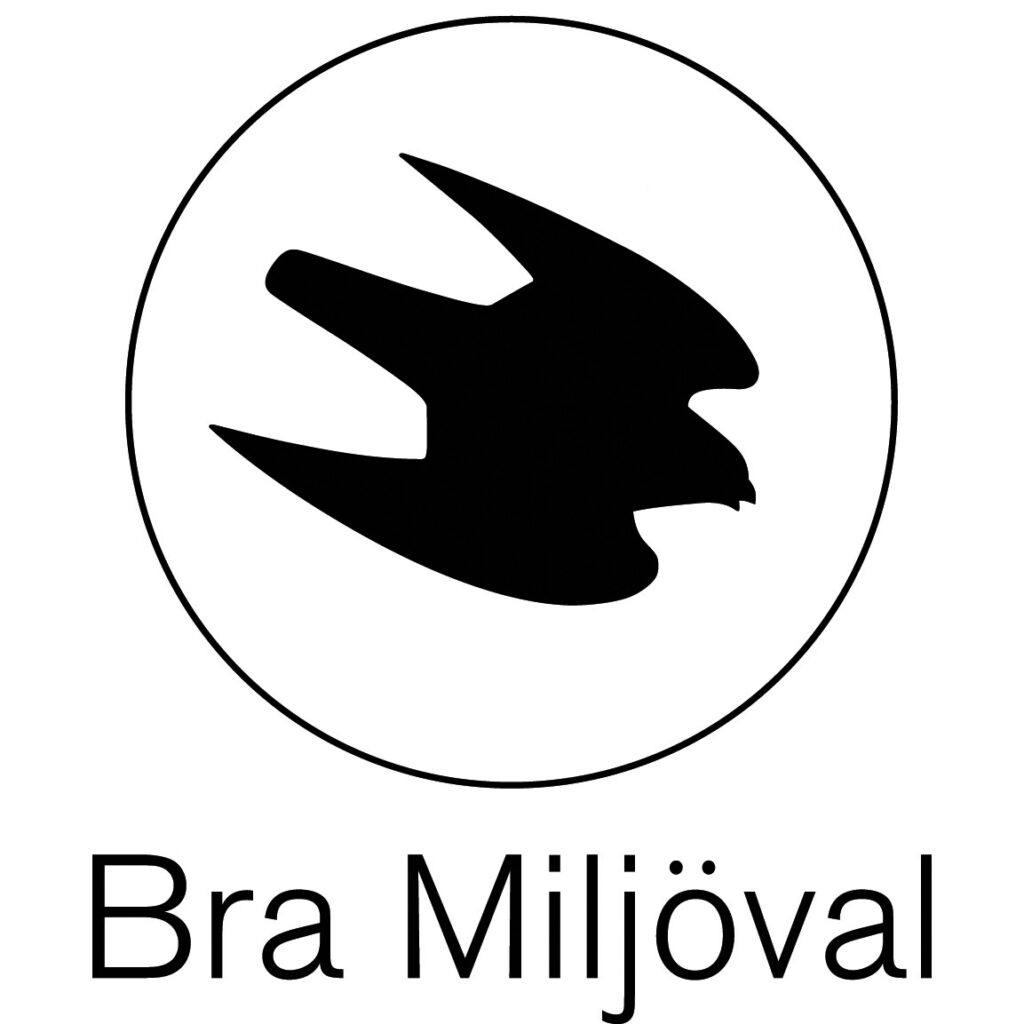 Bra Miljöval-logotyp svart med text